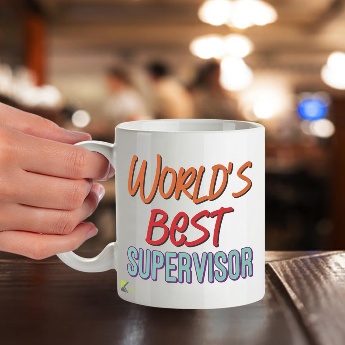 Kruzroyal DZ896 World's Best Supervisor 11OZ Tea/Coffee Mug Cup - Unique Coffee Cup and Gift Ideas, Supervisor's Mug