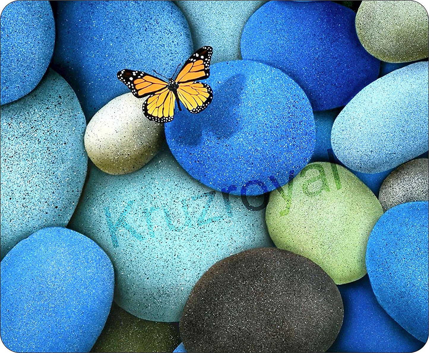 Colourful Butterfly 3d Image Computer PC Mousemat / Pad Anti Slip