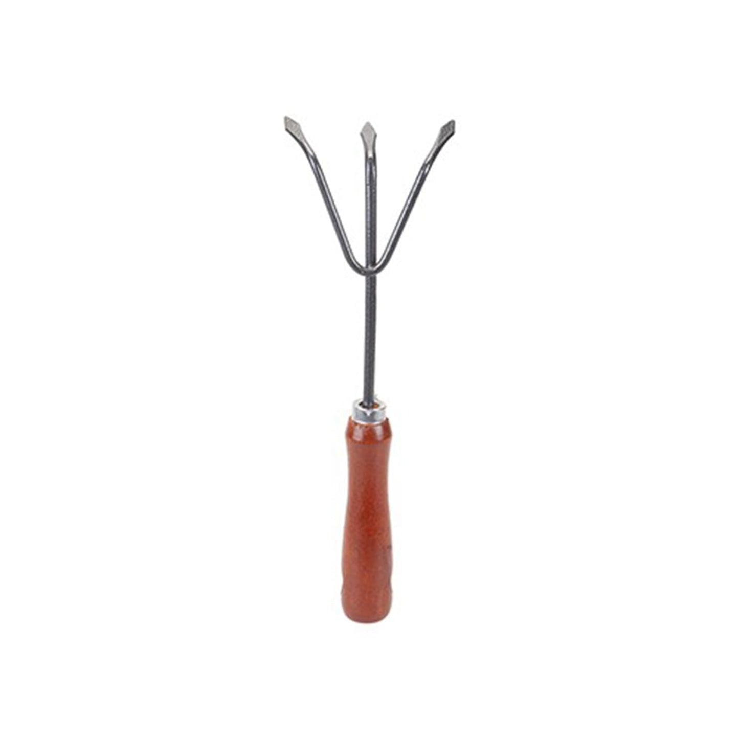 Premium Garden Hand Rake w/ Wood Handle - Comfortable & Durable Handle – Perfect for Home Garden & Landscape Projects