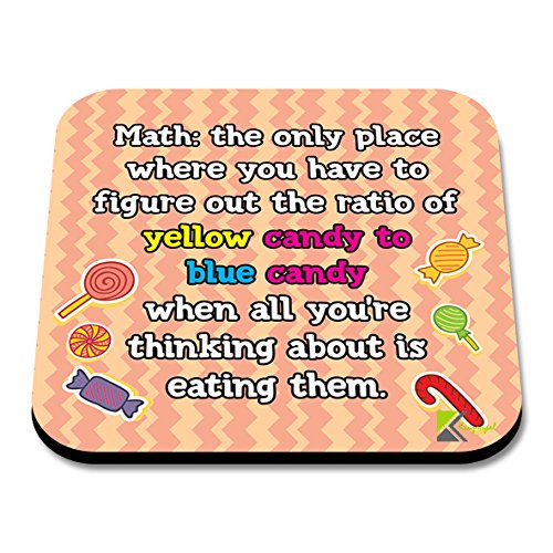 CS177 Math Definition. Novelty Funny Coffee Tea Drink Gift Glossy MDF Wooden Coaster