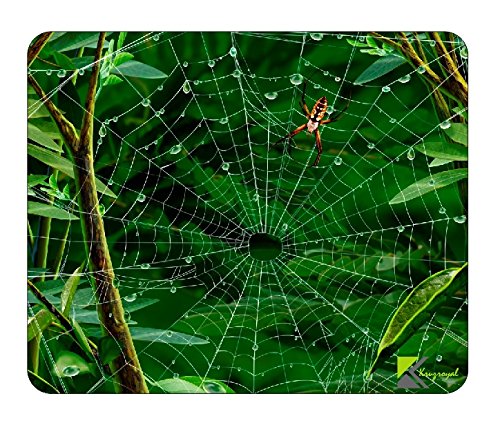 Spider On Web Mousemat/Pad Anti Slip Computer PC Laptop Mouse Mat