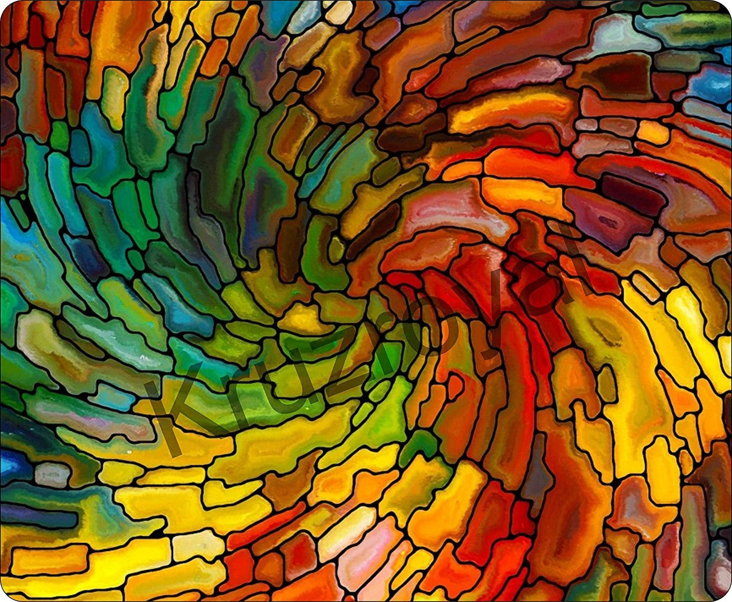 Stained Glass Mouse Mat Non-Slip