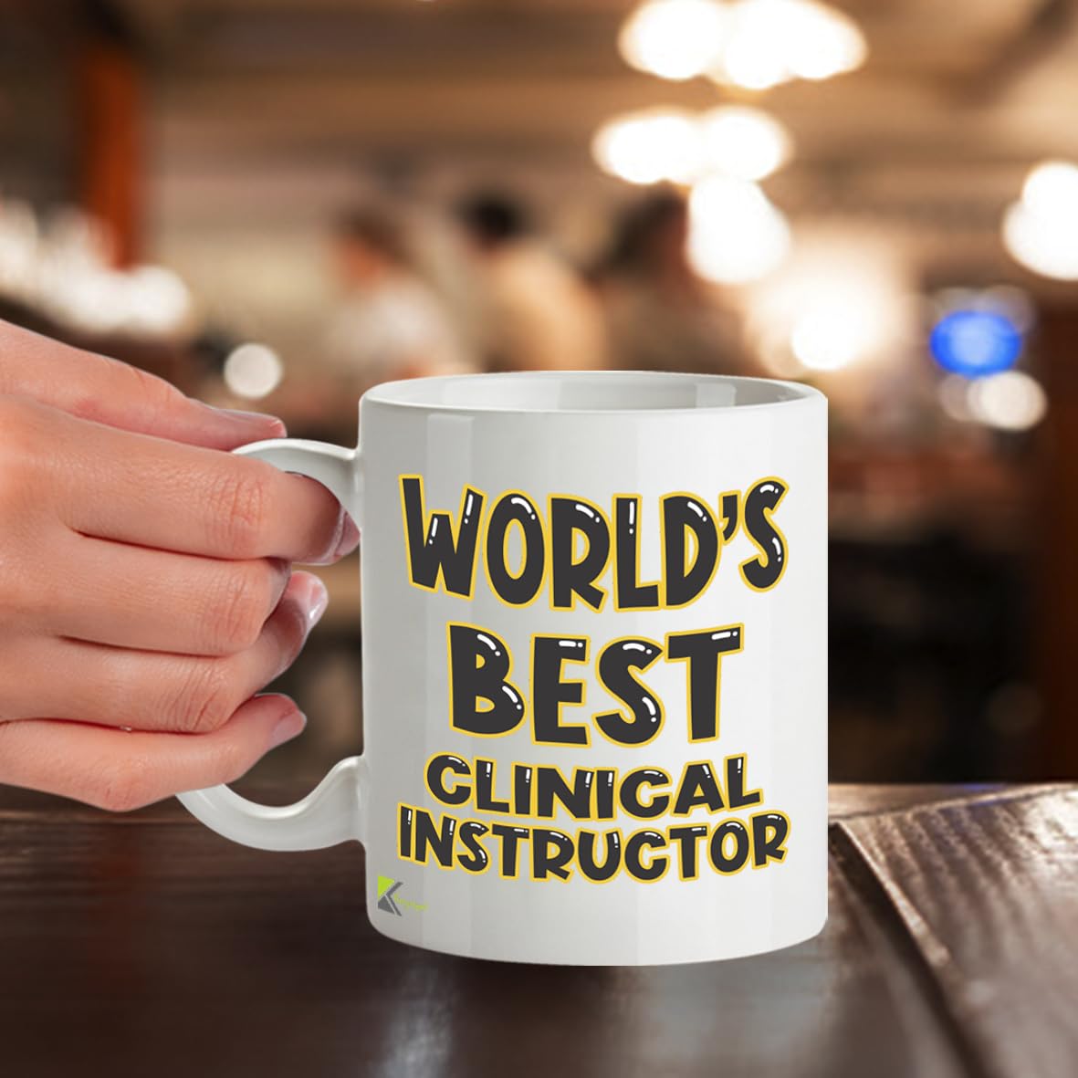 Kruzroyal DZ822 World's Best Clinical Instructor Mug 11oz - White Ceramic Coffee & Tea Cup for Nursing Preceptor, Mentor - Thank You Appreciation Present