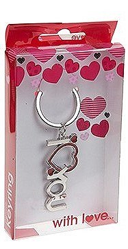 PMS DELUXE I LOVE YOU KEYCHAIN IN COLOUR PRINT PVC BOX 24PC
