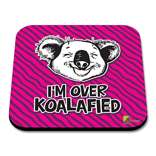 CS162 I'm Koalafied Novelty Funny Coffee Tea Drink Gift Glossy MDF Wooden Coaster