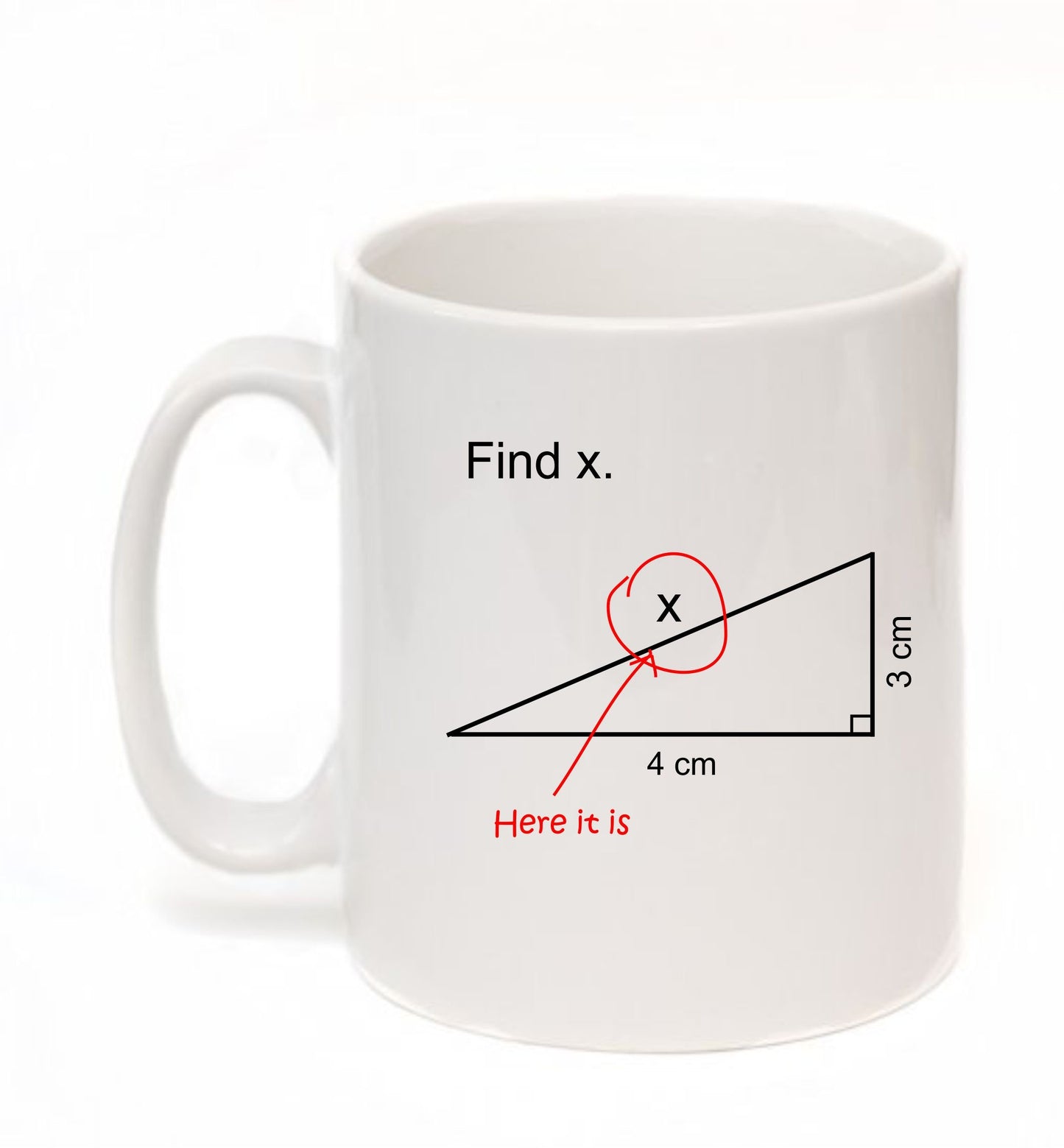 Kruzroyal Find X Novelty Mathematics Maths Question Teacher Professor Student Gift Mug
