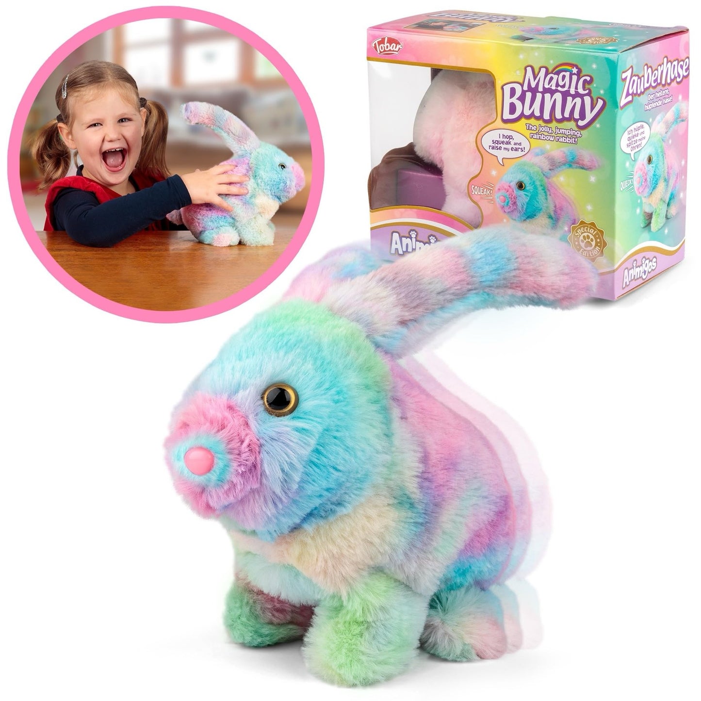 Tobar ANIMIGOS MAGIC RAINBOW BUNNY RABBIT