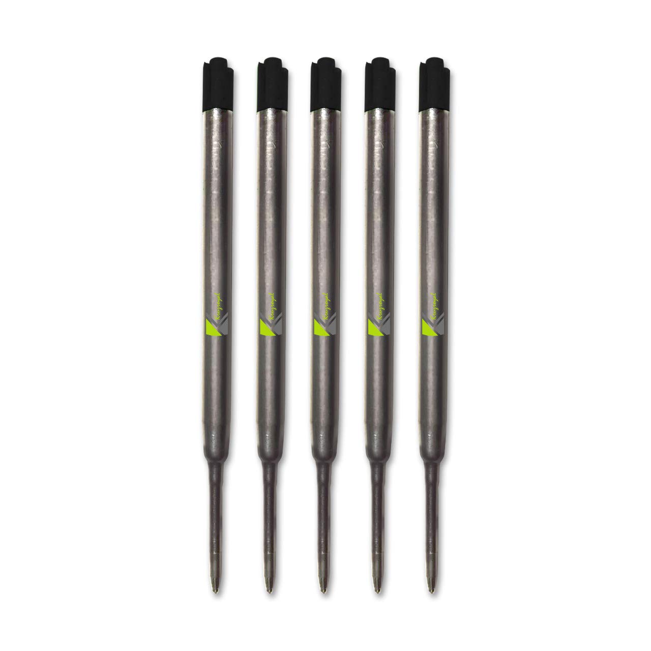 Quality Refills For Parker Ballpoint Medium Black x 5 - Compatible