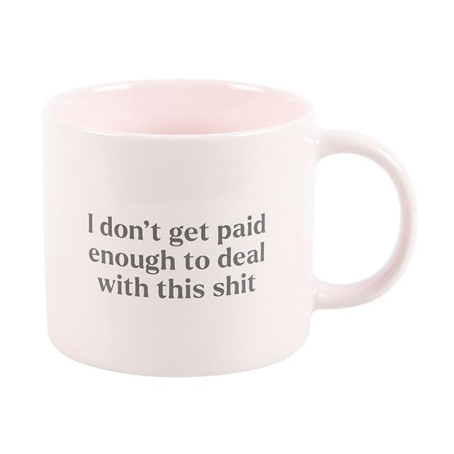 Something Different Funny ‘I Don’t Get Paid Enough to Deal with This Sh*t’ Mug – 370ml, Microwave & Dishwasher Safe, Perfect for Office Humor Lovers