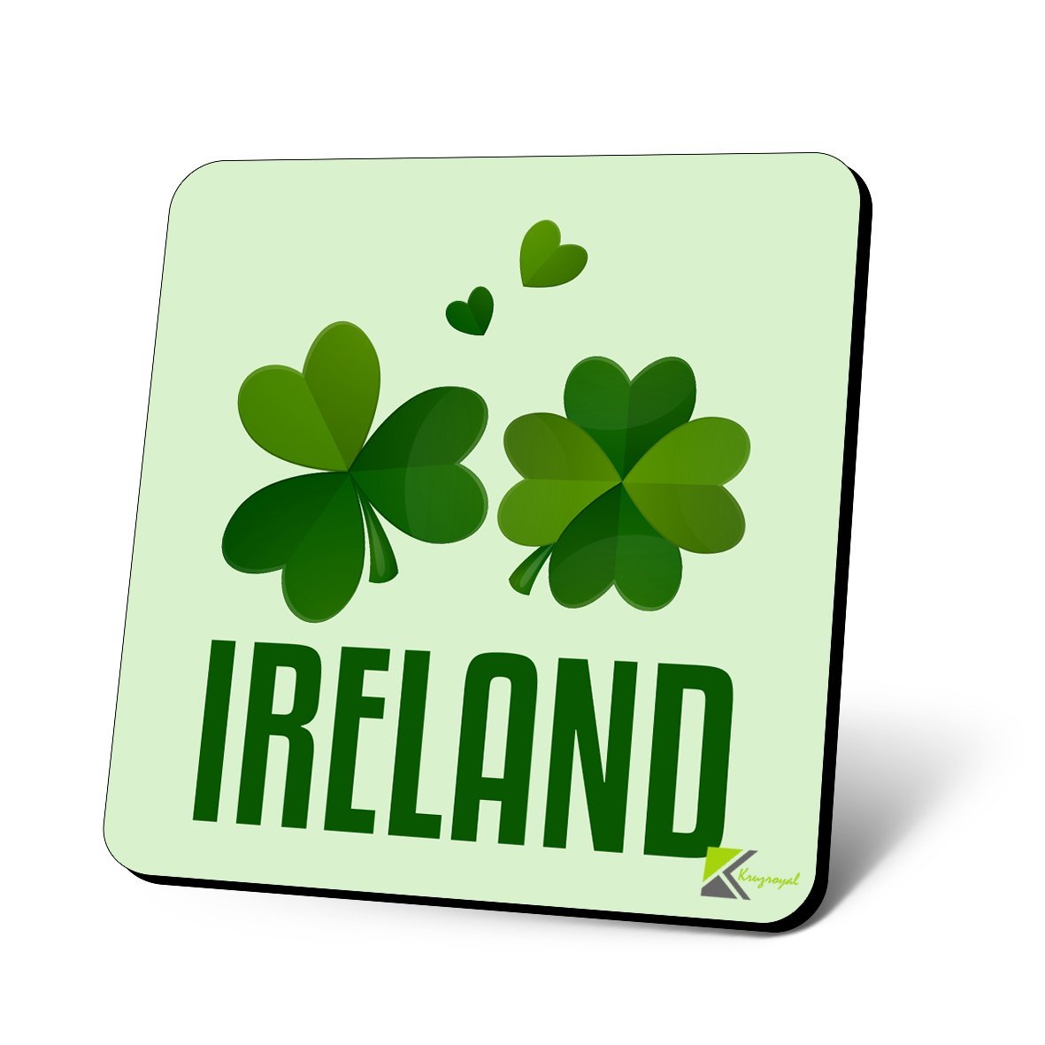 CS1024 Ireland Novelty Funny Coffee Tea Drink Christmas Gift Glossy MDF Wooden Coaster