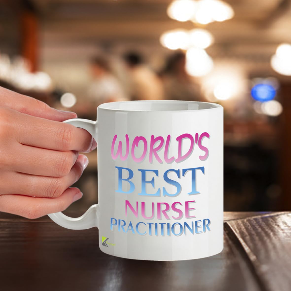 Kruzroyal DZ889 World's Best Nurse Practitioner 11OZ Tea/Coffee Mug Cup - Unique Coffee Cup and Gift Ideas, Nurse Practitioner's Mug