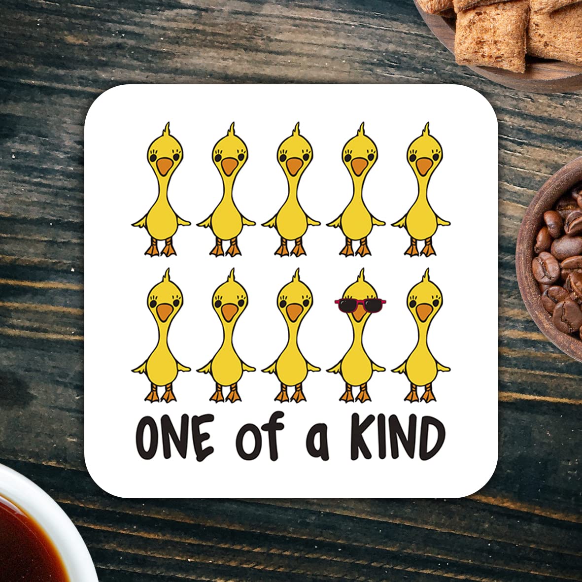 CS486 One of a Kind Novelty Funny Coffee Tea Drink Gift Glossy MDF Wooden Coaster
