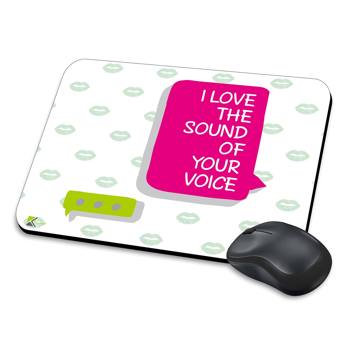 MM282 - I love the sound of your voice Funny Novelty Gift Mousemat/MousePad Anti Slip Laptop Computer PC Mouse Mat