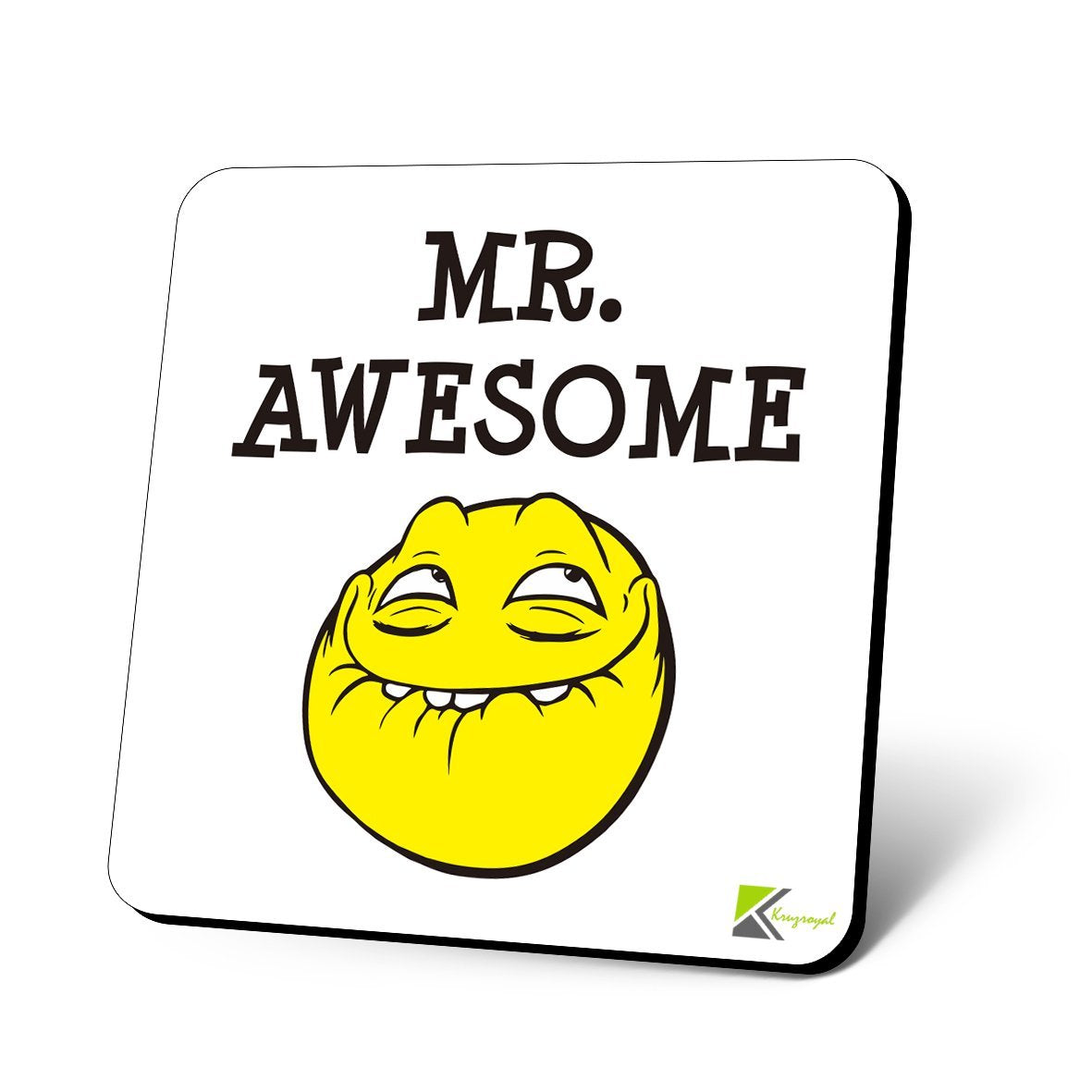 CS1023 MR Awesome Novelty Funny Coffee Tea Drink Christmas Gift Glossy MDF Wooden Coaster