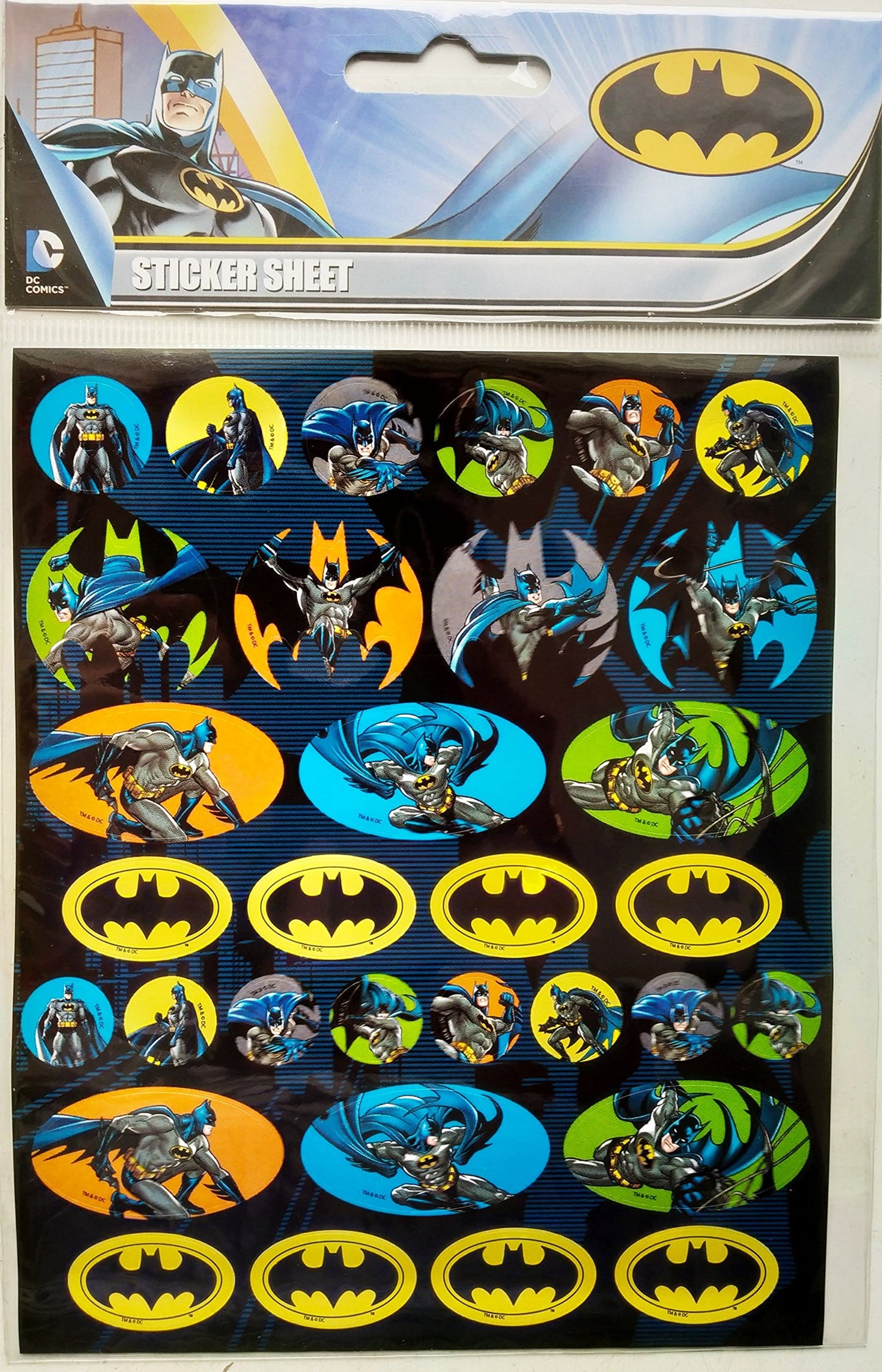 12 x Batman Small Sticker Sheet