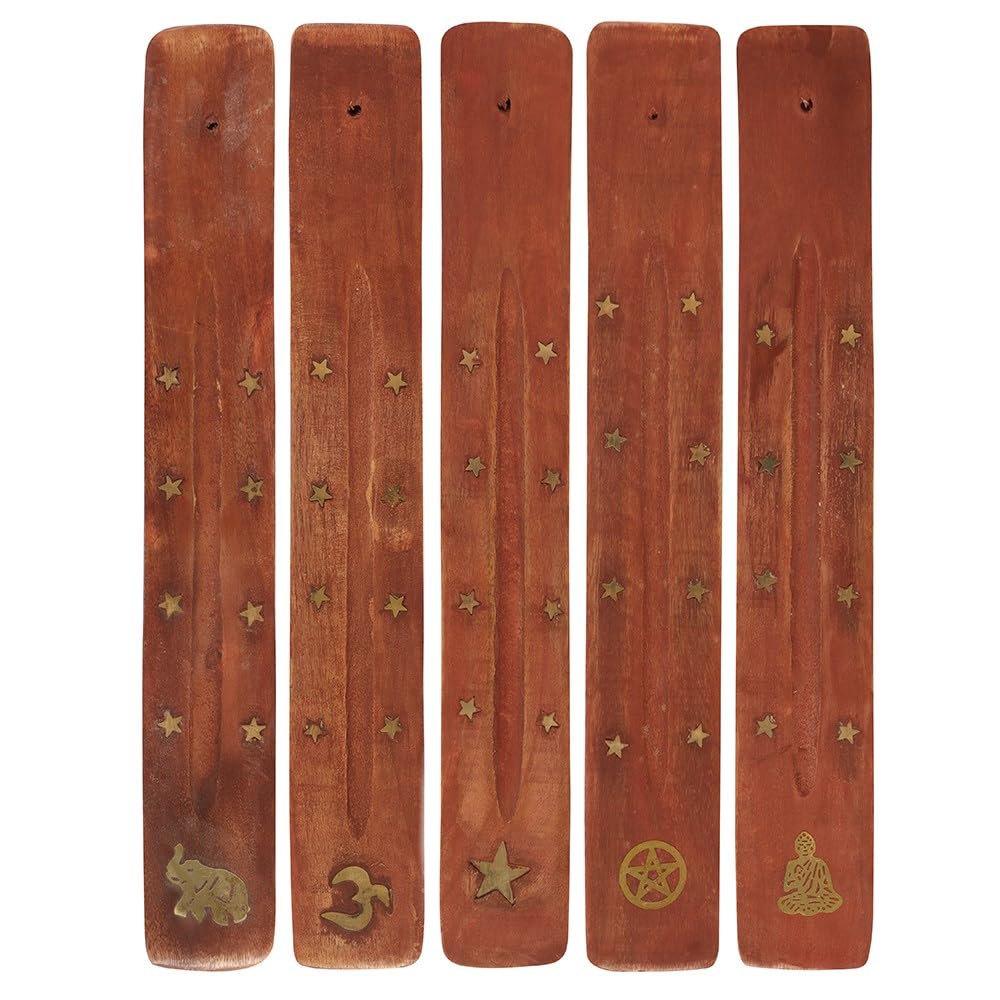 Incense Holder with Inlay | Wooden | Basic | 5pcs. 334g