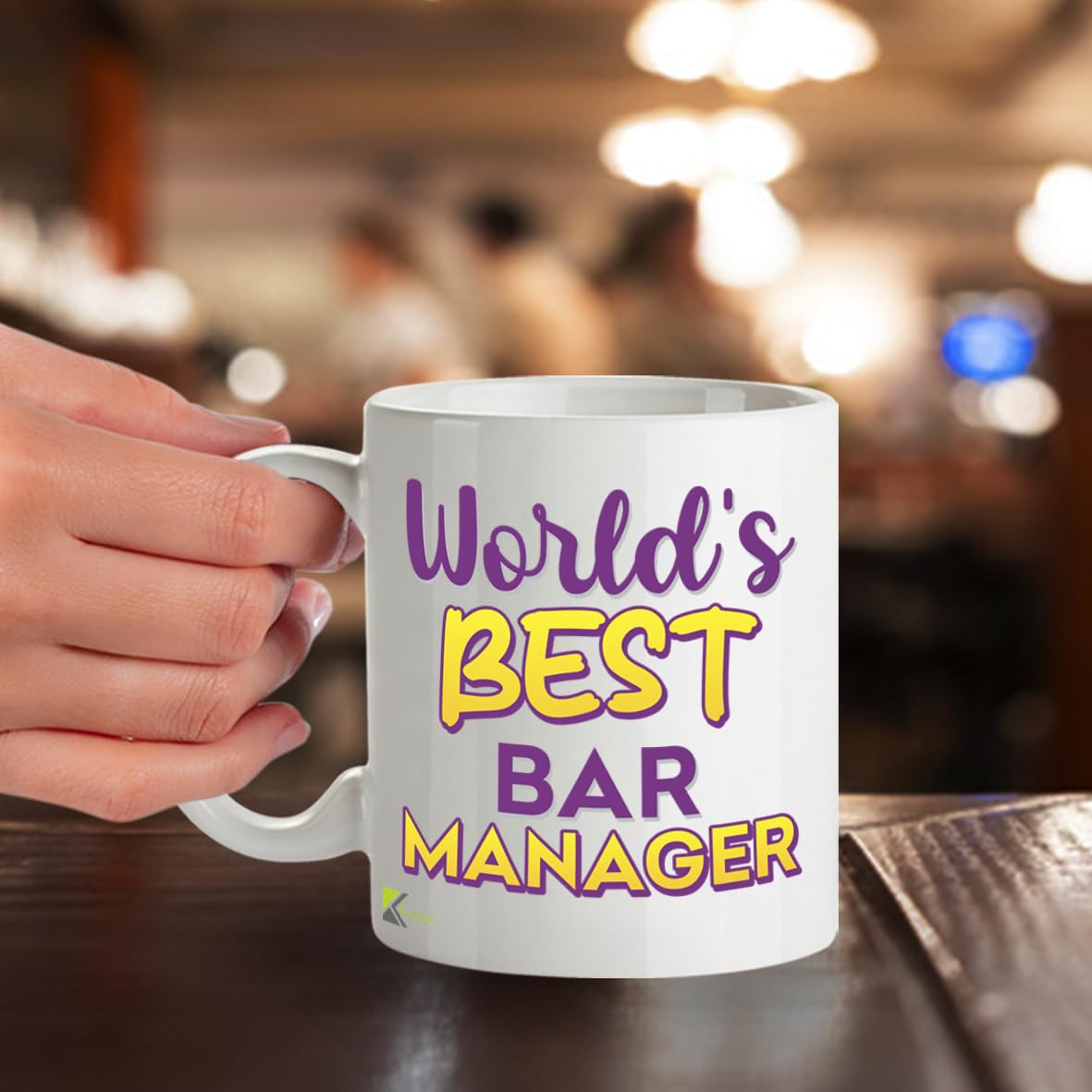 Kruzroyal DZ895 World's Best Bar Manager 11OZ Tea/Coffee Mug Cup - Unique Coffee Cup and Gift Ideas, Bar Manager's Mug