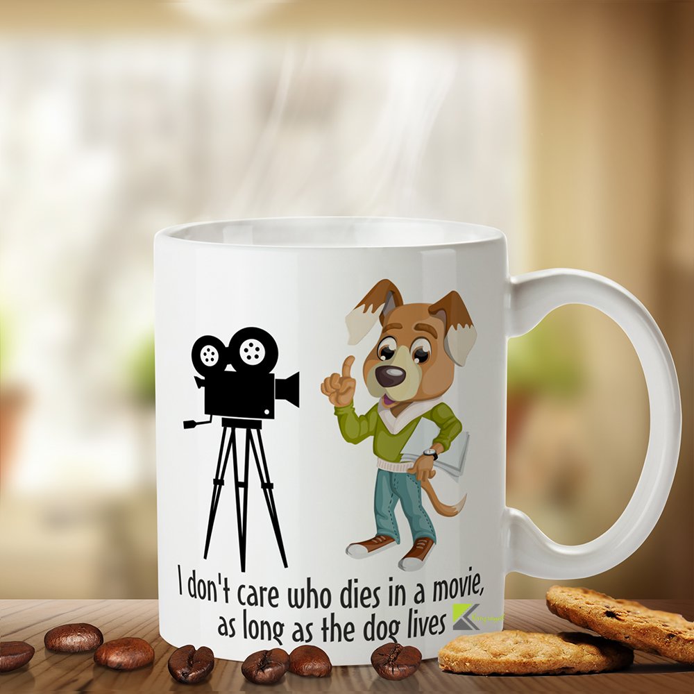 Kruzroyal As Long As The Dog Lives Funny Mug, Novelty Coffee Cup, Dog Lover Gift for Movie Fans