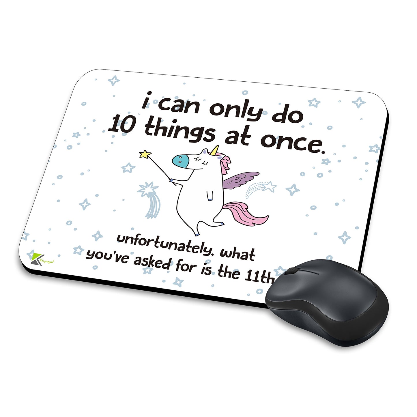 MM272 - i can only do 10 things at once, Unfortunately, what you've asked for is the 11th. Funny Novelty Gift Mousemat/MousePad Anti Slip Laptop Computer PC Mouse Mat