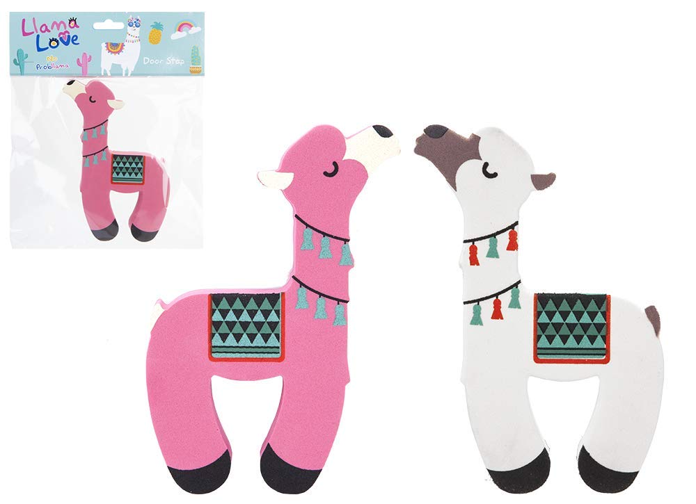 Kruzroyal (Pack of 2) Llama Love Door Stop Stopper/Door Guard Baby Finger Protection No Probllama