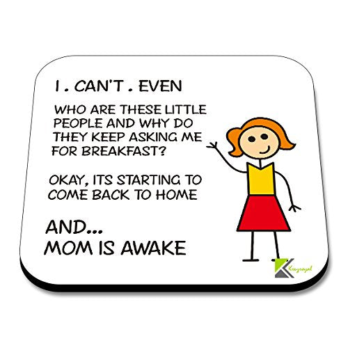 CS092 I Can't evenNovelty Funny Coffee Tea Drink Gift Glossy MDF Wooden Coaster