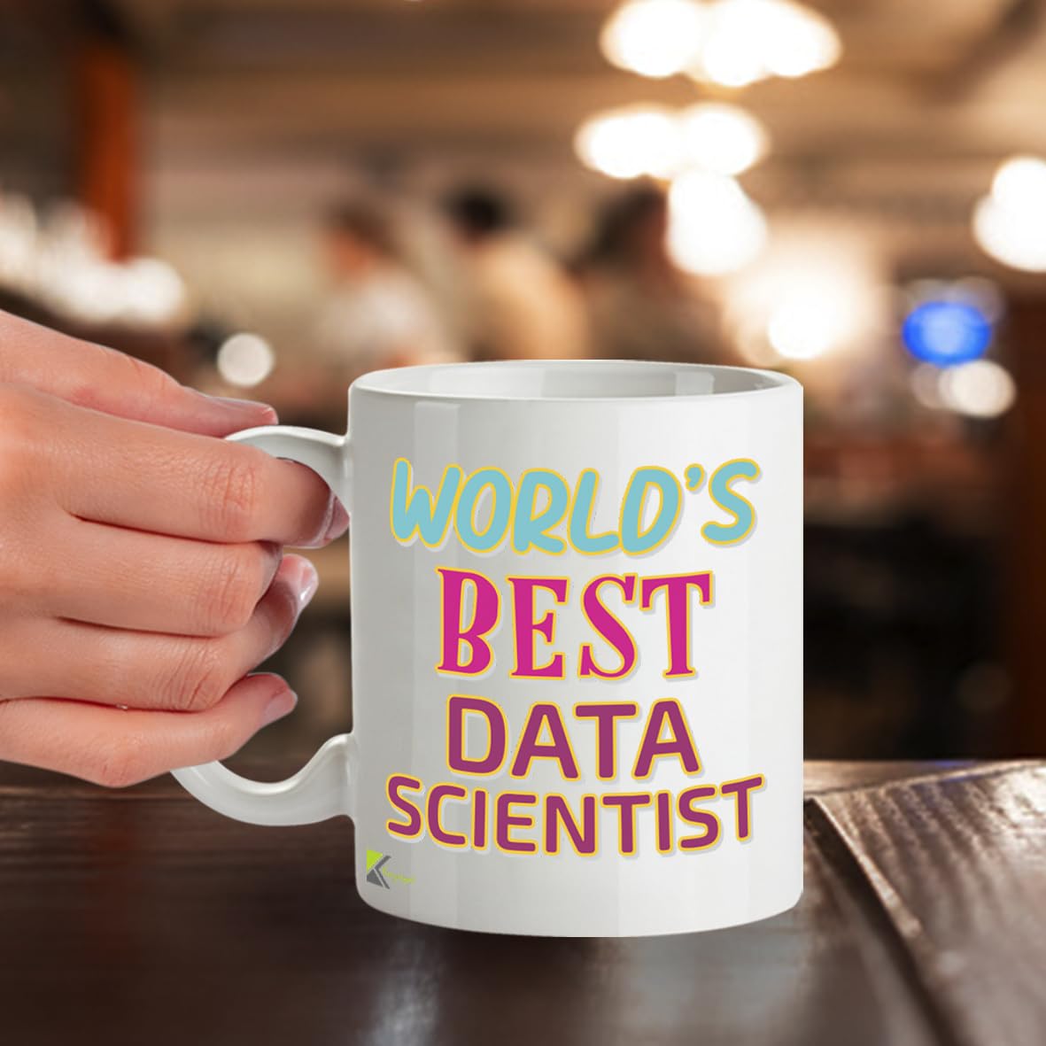 Kruzroyal DZ891 World's Best Data Scientist 11OZ Tea/Coffee Mug Cup - Unique Coffee Cup and Gift Ideas, Data Scientist's Mug