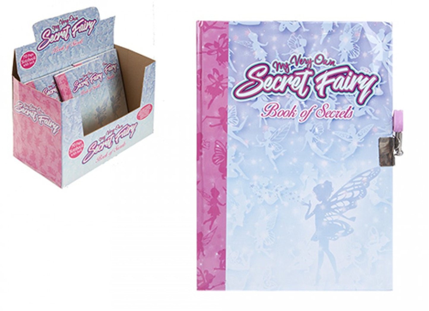Kruzroyal Fairy Design Kids Secret Diary (With Padlock & Keys) Fairy Design Diary for Children