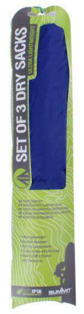 PMS SET OF 3 DRY SACKS 2L 4L 8L SUMMIT ROYAL BLUE
