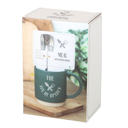 Quitting Hollywood Ace of Spades Mug with Spade Spoon