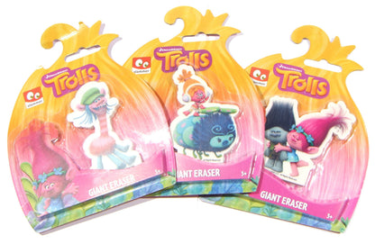 TROLLS DREAMWORKS 3PK GIANT ERASERS