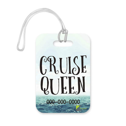LT238 Cruise Queen Novelty Funny Unique Designer Gift Glossy Plastic Suitcase Luggage Tag