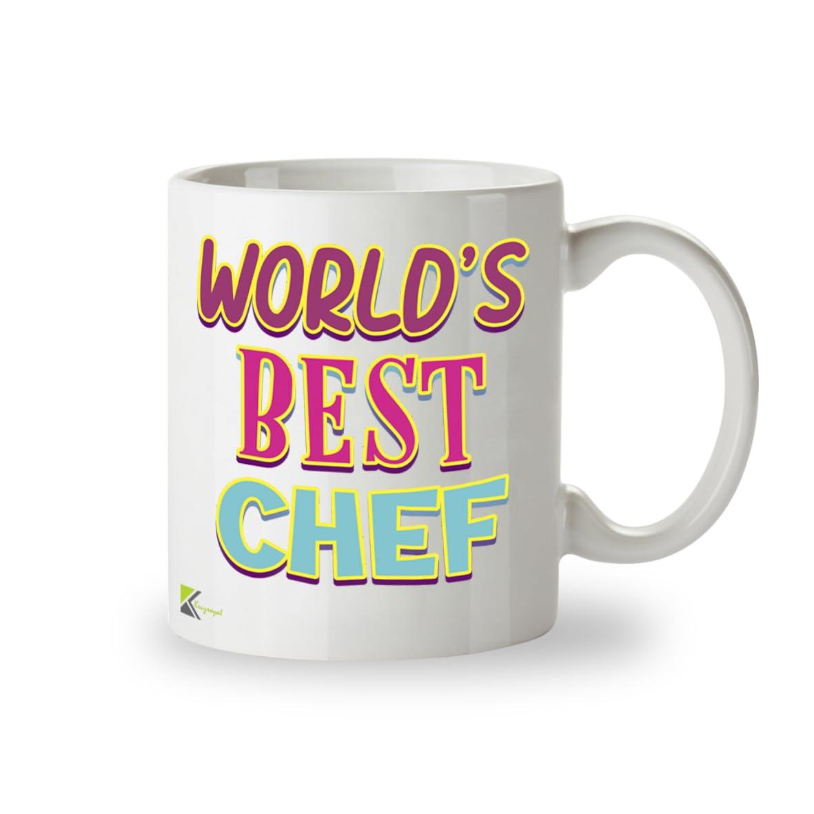 Kruzroyal DZ860 World's Best Chef Mug 11oz - White Ceramic Cup for Cook, Head Chef - Funny Birthday, Leaving, Thank You Present for Him or Her