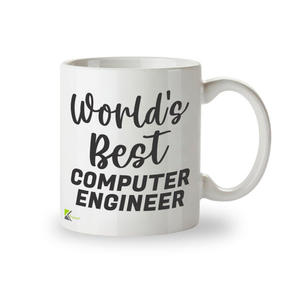 Kruzroyal DZ807 World's Best Computer Engineer Mug 11oz - Funny Tech Gifts for Men Dad - IT Software Coder Programmer Novelty Cup for Birthday Christmas