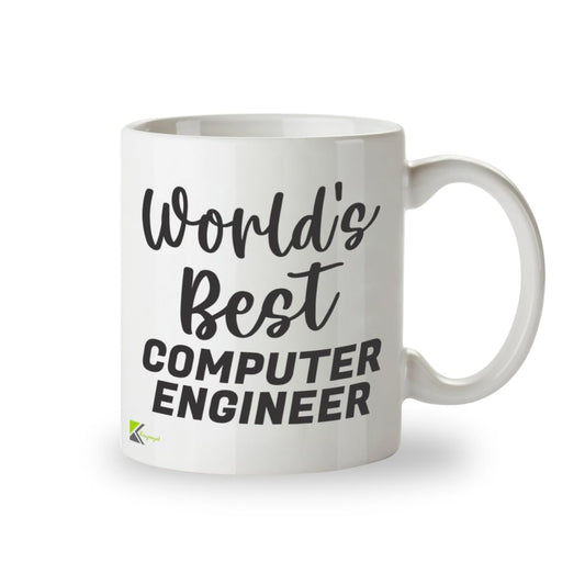 Kruzroyal DZ807 World's Best Computer Engineer Mug 11oz - Funny Tech Gifts for Men Dad - IT Software Coder Programmer Novelty Cup for Birthday Christmas