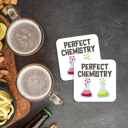 CS575 Perfect Chemistry Novelty Funny Coffee Tea Drink Gift Glossy MDF Wooden Coaster