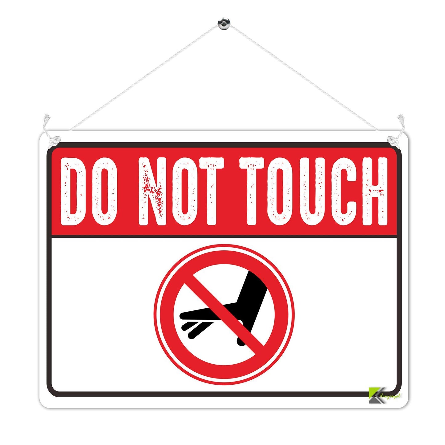 Kruzroyal MP463 Do Not Touch Funny Novelty Retro Vintage Metal Wall Sign Plaque 20cm x 15cm