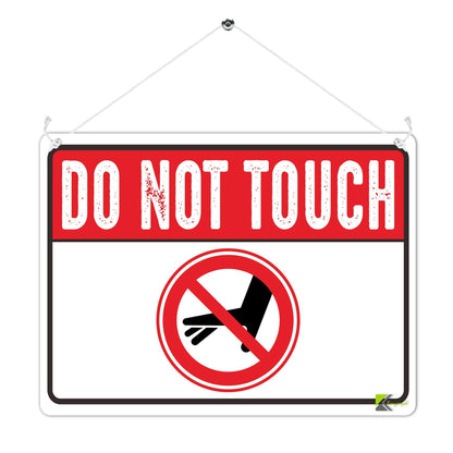 Kruzroyal MP463 Do Not Touch Funny Novelty Retro Vintage Metal Wall Sign Plaque 20cm x 15cm