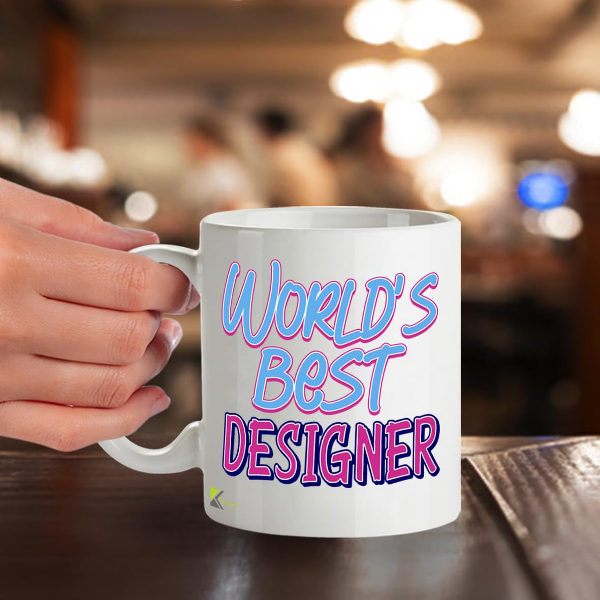 Kruzroyal DZ869 World's Best Designer Mug 11oz - White Ceramic Cup for Graphic, Web, UI/UX Designer - Funny Birthday, Leaving, Thank You Present