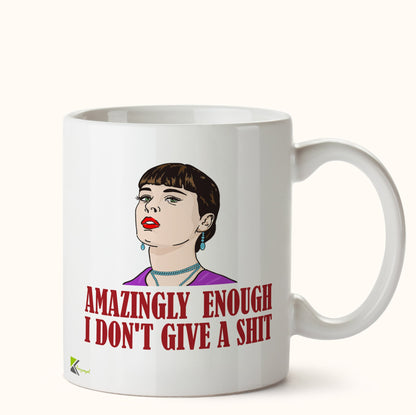 Kruzroyal DZ482 Amazingly Enough i Don't give a sh*t Funny Novelty Great Gift Idea Coffee Tea Mug