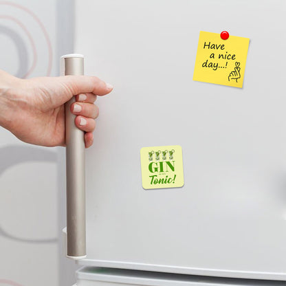 FM029 My Favourite People Call Me Grandpa Novelty Funny Idea Glossy Metal Square Fridge Magnet