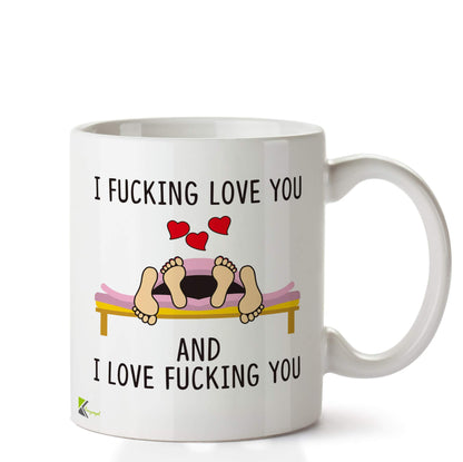 Kruzroyal I Love You Mug - Funny Rude Adult Humor Gift for Couples | Dishwasher Microwave Safe Ceramic Coffee Cup