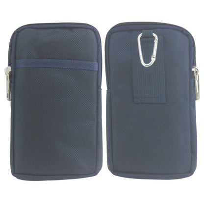 Kruzroyal Blue Universal Tactical Army Camouflage Belt Case Cover Belt Chain Zip Hip Holster Pouch Case For All Mobile Phone