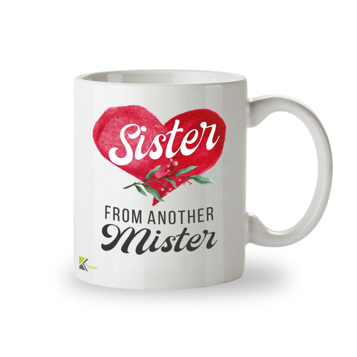 Kruzroyal Sister from Another Mister Mug - Best Friend Gift for Women, Bestie, Work Mate - Heartfelt Friendship Cup