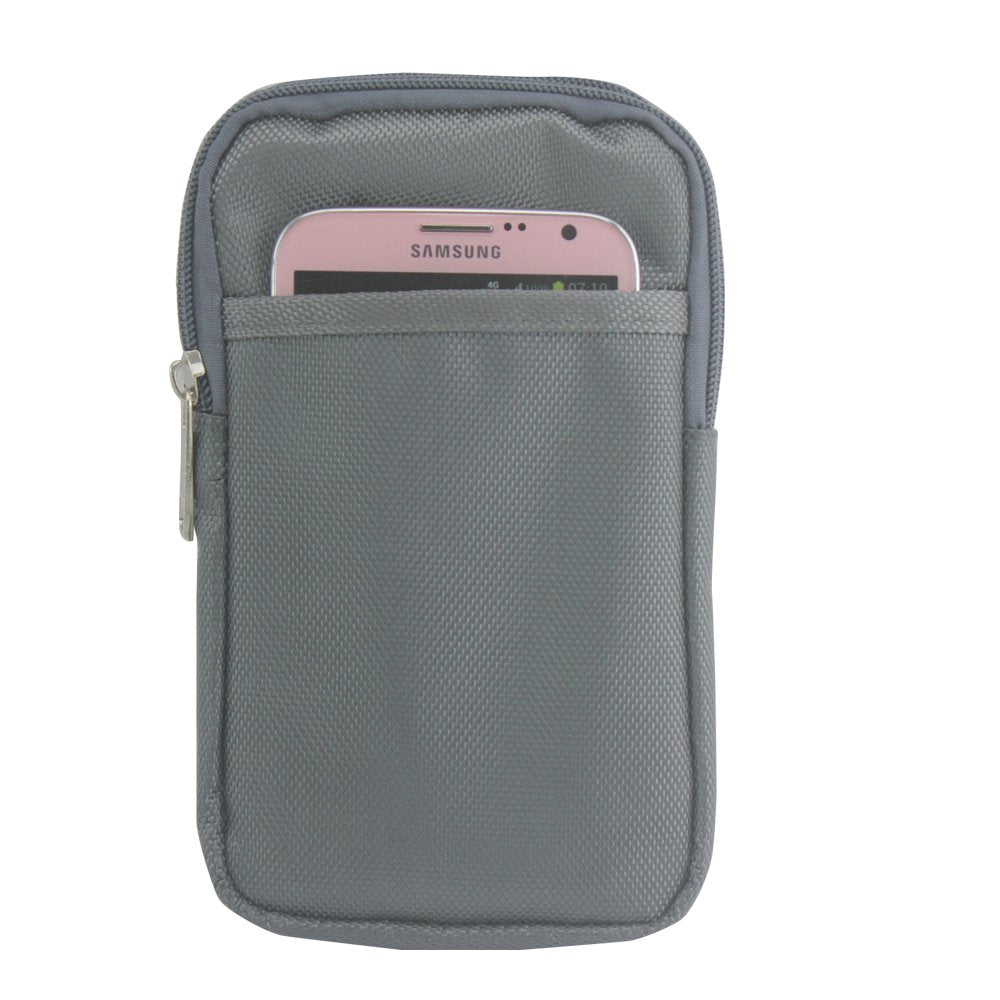 Grey Universal Tactical Army Camouflage Gray Belt Velcro Case Cover Belt Loop Hip Holster Pouch Case Mobile Phone For Nokia Lumia HTC One X Blackberry Bold Curve Q10 Z10 Apple iPhone 4 s 5 5S 6 6 Plus Samsung Galaxy S3 S2 S4 S5