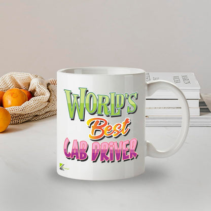 Kruzroyal DZ810 World's Best Car Driver Mug 11oz - Funny New Driver Gifts for Men Dad - Passed Driving Test & Car Enthusiast Novelty Cup - Birthday Present