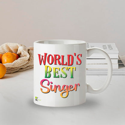 Kruzroyal DZ888 World's Best Singer 11OZ Tea/Coffee Mug Cup - Unique Coffee Cup and Gift Ideas, Singer's Mug