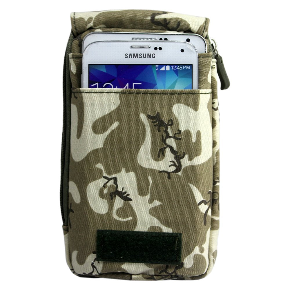 Kruzroyal Universal Army Style 1 Tactical Bag Mobile Phone Belt Loop Hook Cover Case Pouch Holster