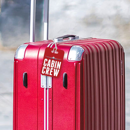 LT132 Cabin Crew Novelty Funny Unique Designer Gift Glossy Plastic Suitcase Luggage Tag