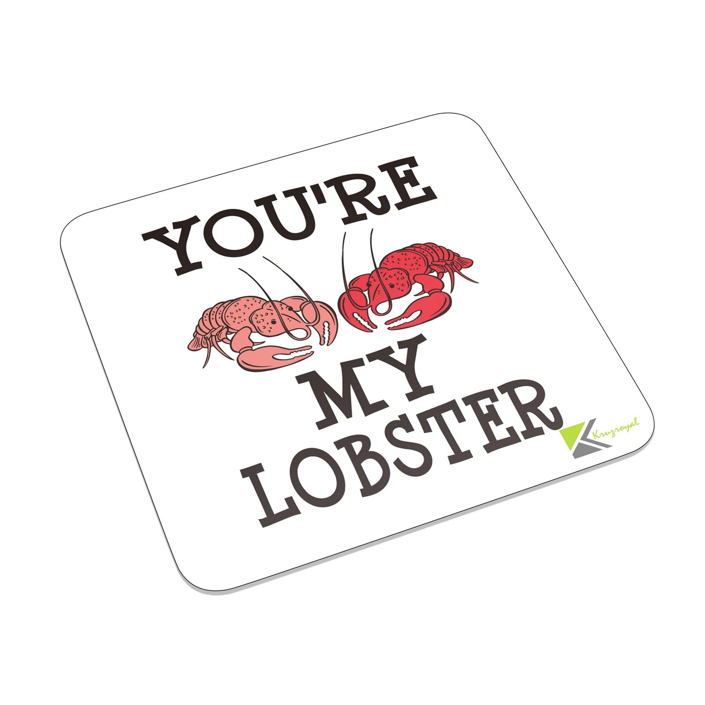 FM018 You're my lobster Novelty Funny Idea Glossy Metal Square Fridge Magnet