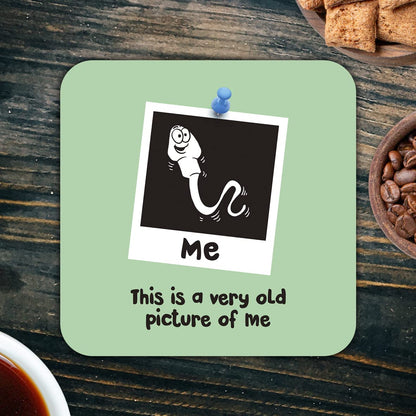 CS662 Me (Sperm) This is a Very Old Picture of me Novelty Funny Coffee Tea Drink Gift Glossy MDF Wooden Coaster